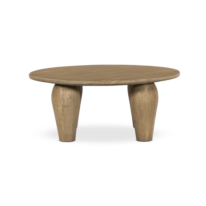 Maricopa Solid Wood Coffee Table, 16" H x 38" L x 38" W, Medium Brown