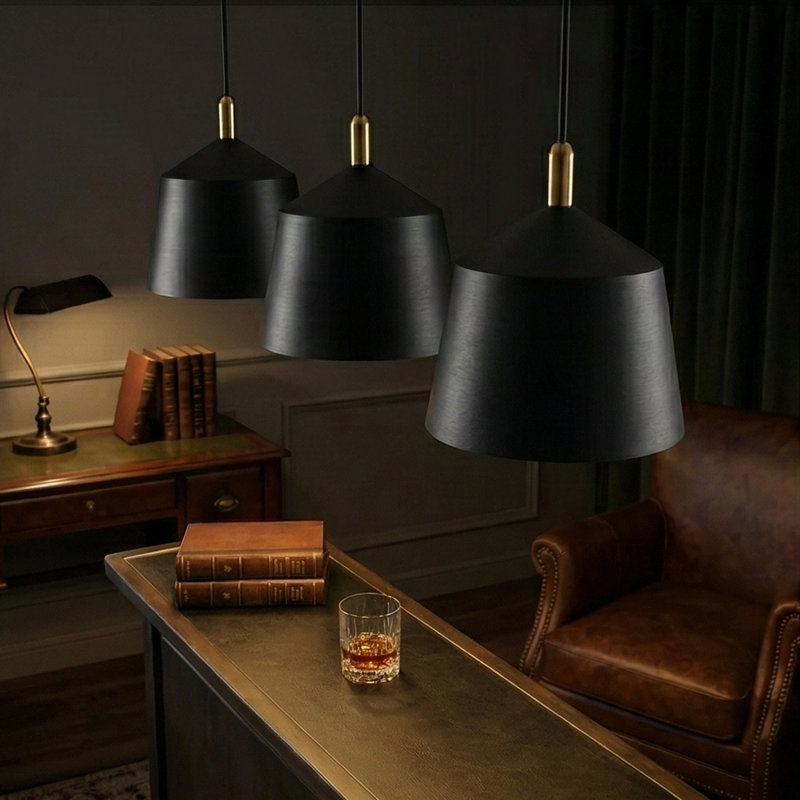 Luminaire suspendu pour îlot de cuisine 3 lumières The Aurelian Trio