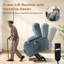 Fauteuil releveur électrique, fauteuil moderne réglable en coton bleu pour la maison-788269852