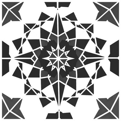 Black White Kaleidoscope Comforter