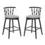 Tabouret de bar d'intérieur en bois Doria, ensemble de 2-551692048