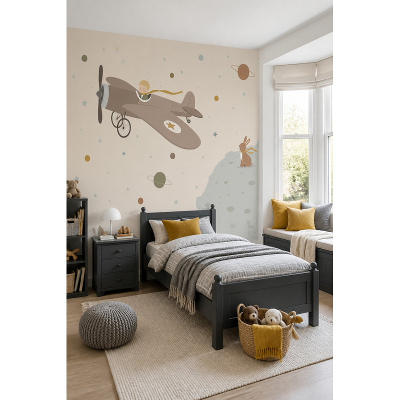 Papier peint amovible pour enfant, 100 po x 96 po, Peler et coller
