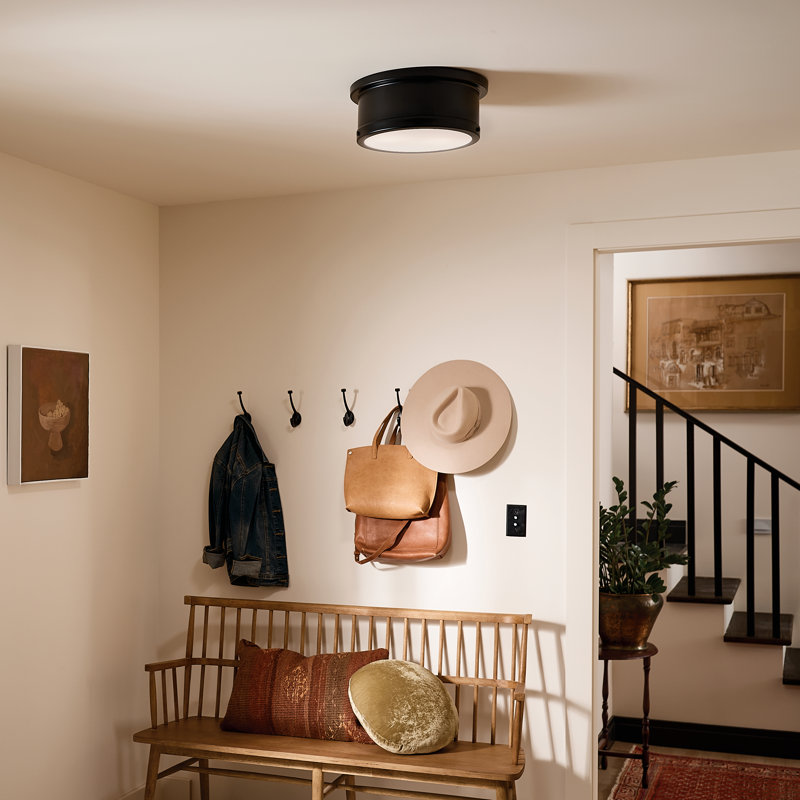 Serca Flush Mount, Black
