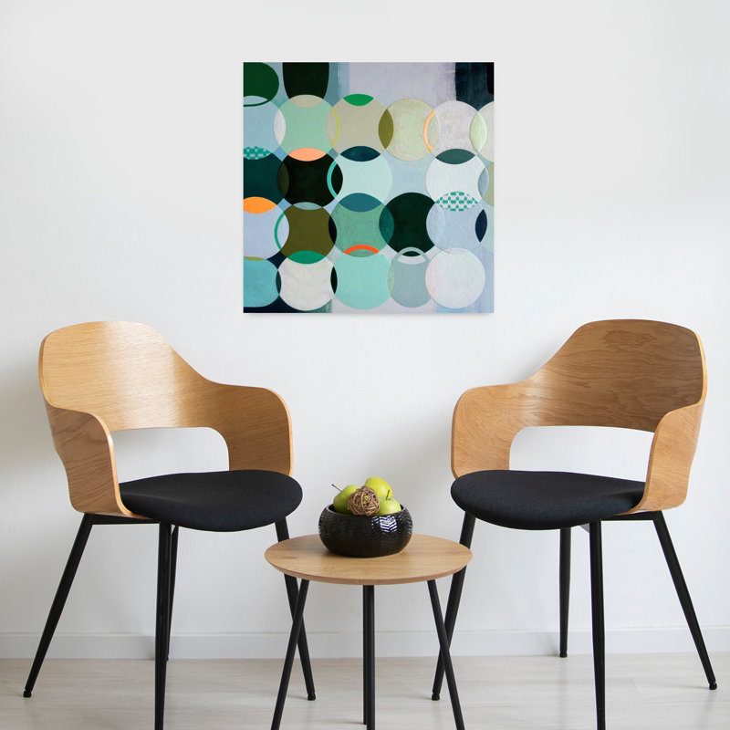 Cercles n ° 2, art moderne abstrait, H 24 po x l 24 po