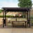 6.5 x 12 FT Hardtop Grill Gazebo-105823085