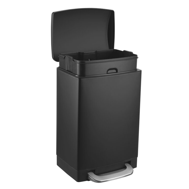 Homfa Bathroom Trash Can 3.2 Gallon(12L), Fingerprint Proof