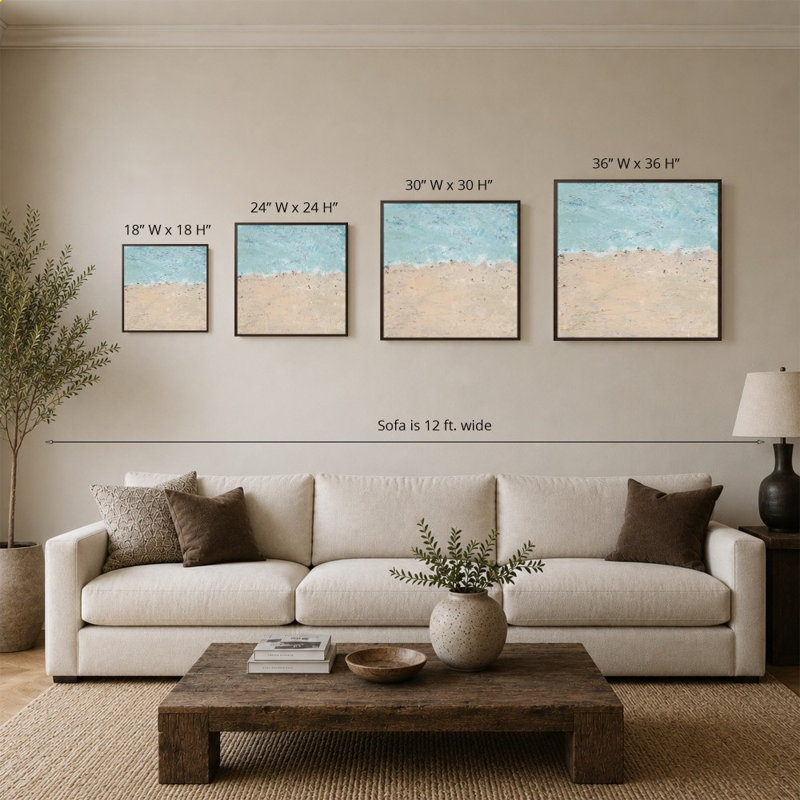 «Land Meets Sea» par SD Graphics, impression sur toile