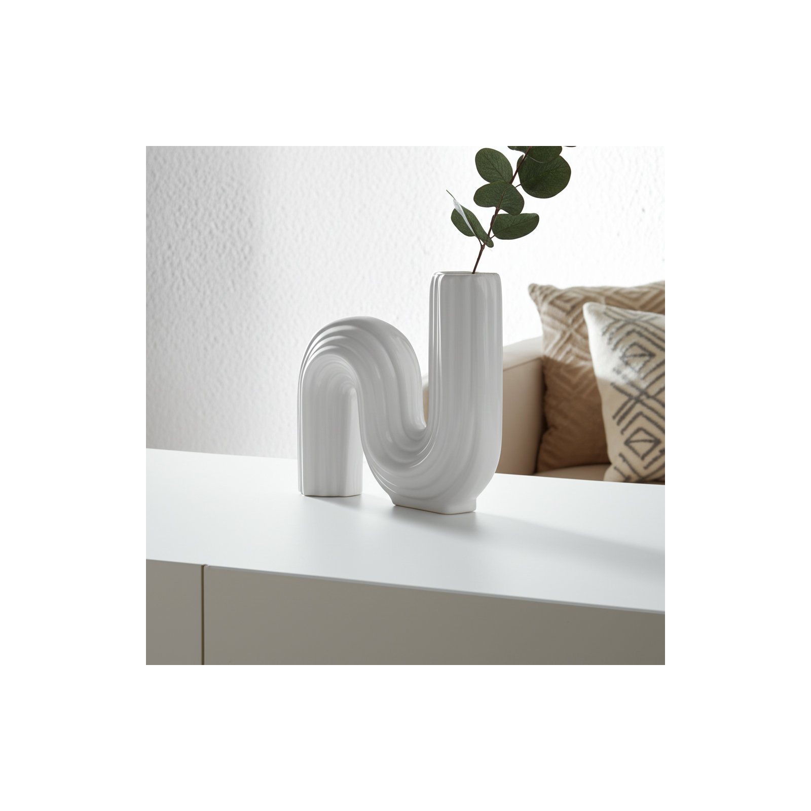 Elysia 6'' Table Vase, White