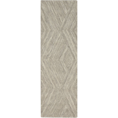 Ebern Designs Atyana Grey Modern Indoor Wool Rug