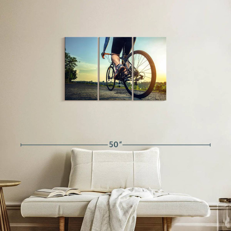 Senne, après-midi à vélo, H 20 po x l 33 po