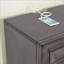 Table de chevet 3 tiroirs en bois massif gris transitionnel avec veilleuse et amp; USB-2123573396