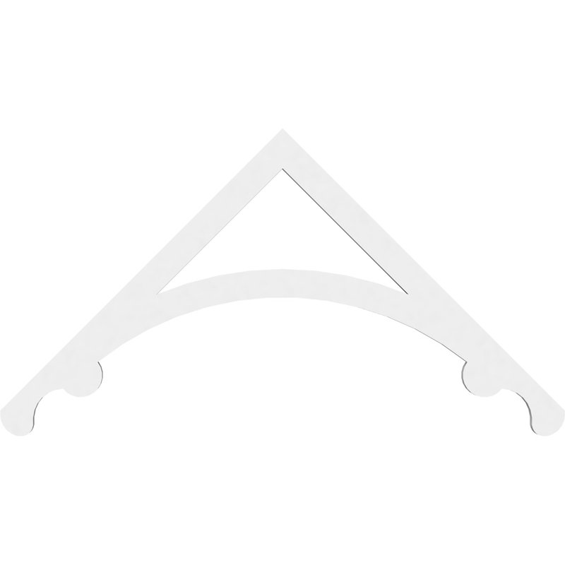 Pignon en PVC de qualité architecturale Legacy, H 18 po x l 36 po x P 1 po, 12 / 12