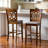 Steadfast Fabric 2-Piece Bar Stool Set in Walnut/Beige, 47.44'' H X 18.00'' W X 20.79'' D-214832233