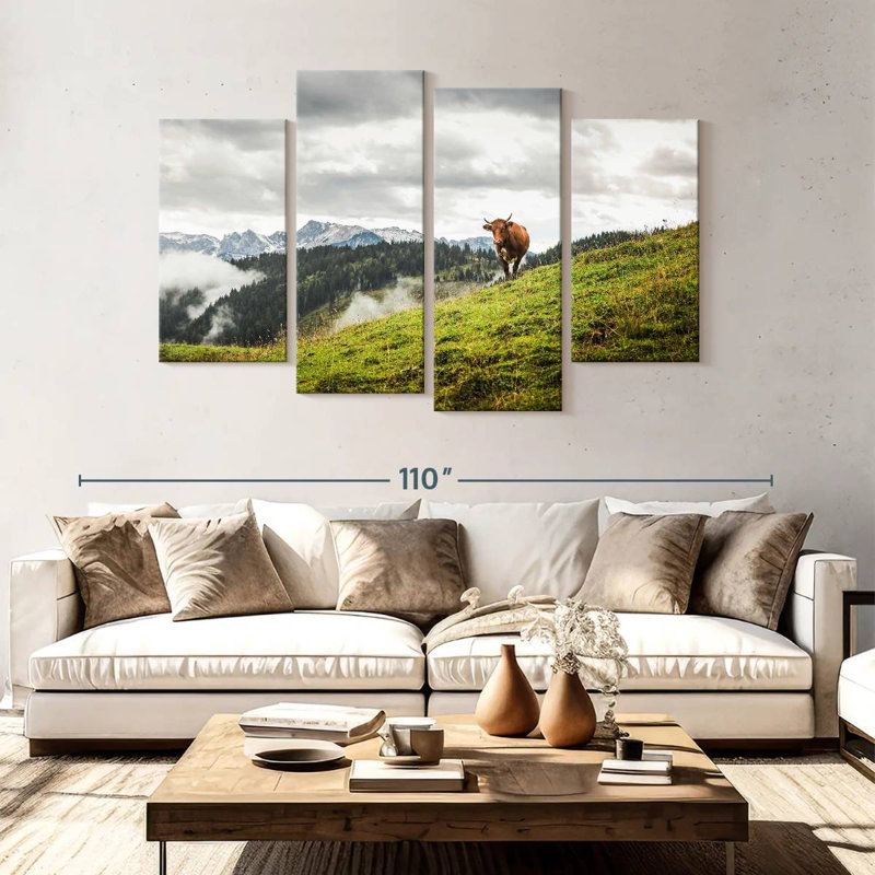 Alvord Lone Mountain Cow, 54" H x 84" W