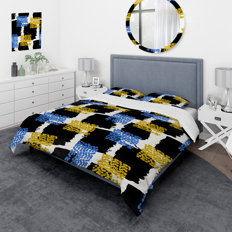 Ensemble de housse de couette en microfibre 3 pièces, Housse de couette simple + 1 taie décorative stan