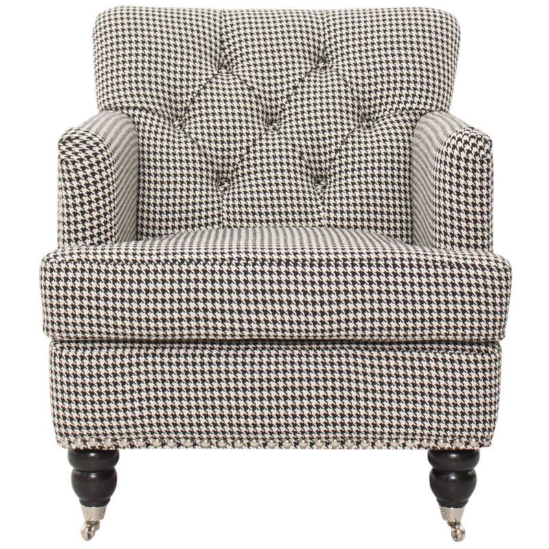 Cairnbrook Upholstered Armchair, Black / White
