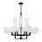 Azil 12 - Light Steel Dimmable Chandelier
