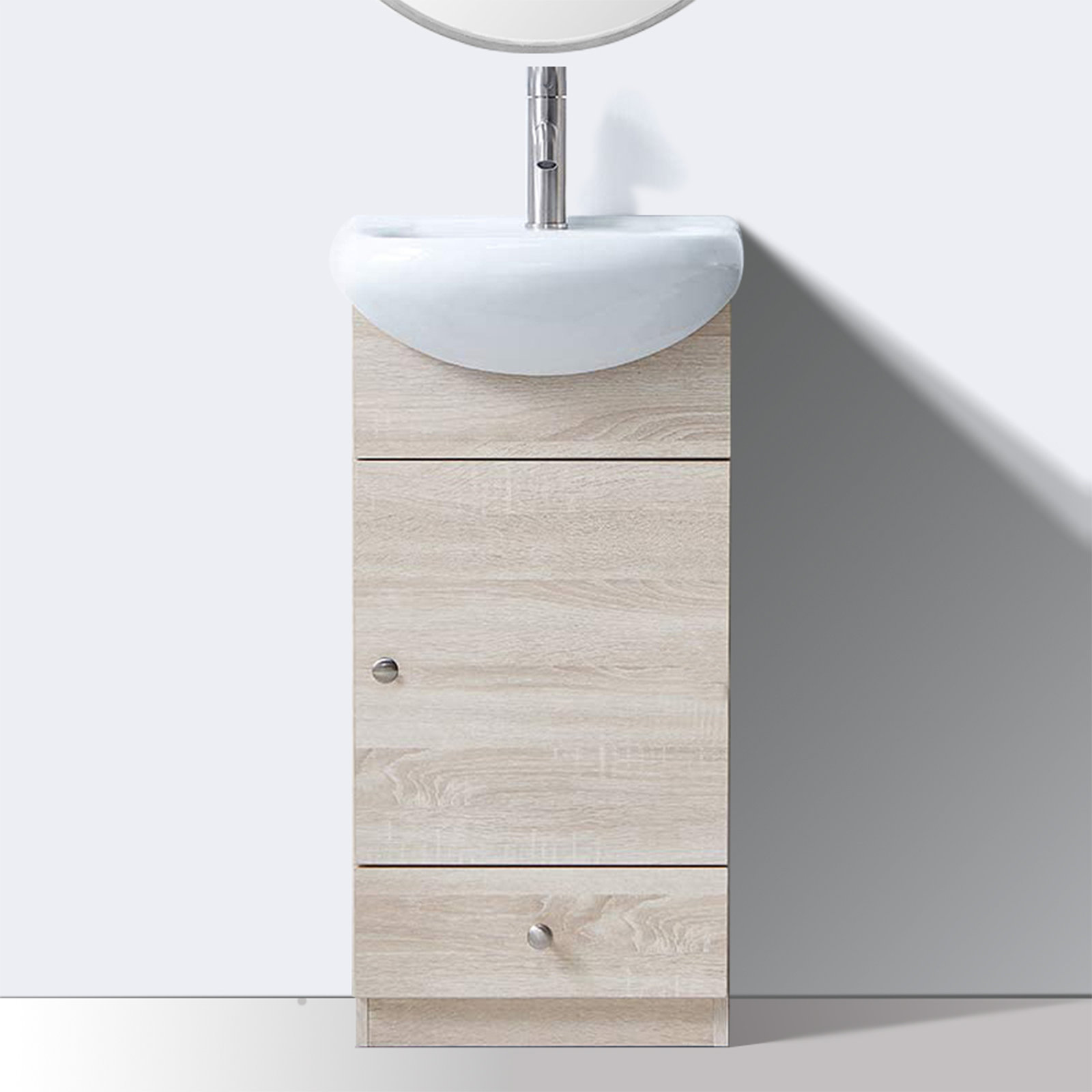 Ebern Designs 18" Daunbe Modern Small Free-standing Single Bathroom ...