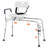 Sliding Tub Transfer Bench Shower Chair & Cut-Out Seat Reversible Backrest