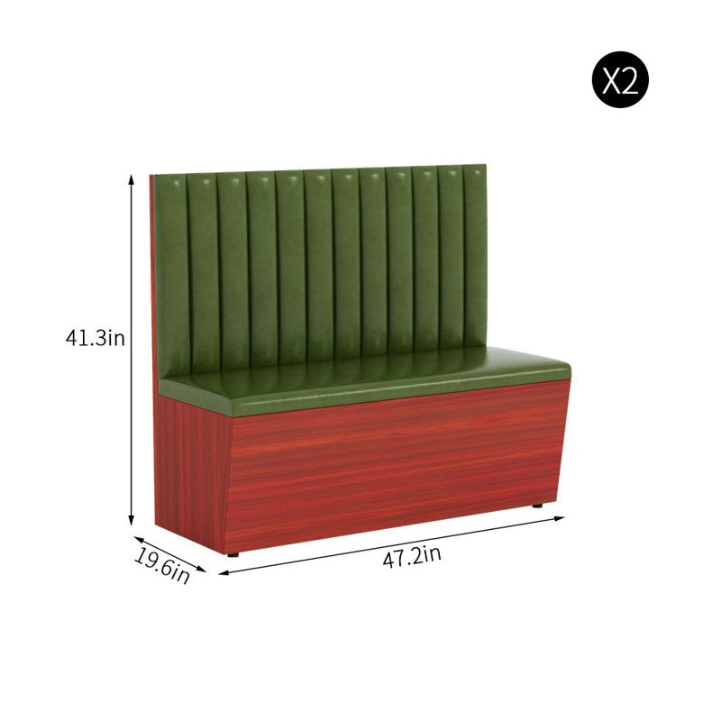 Banc rembourré en similicuir élégant