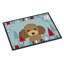 Tapis pour porte d’extérieur antidérapant caniche de noël winter-16654401-16654402