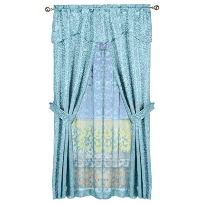 Paire de rideaux transparents avec passe-tringle Alekper