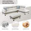 Canapé modulaire en cuir synthétique 3 pièces 3 pièces-2030631977
