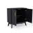 Mid Century Modern Fluted Sideboard Cabinet with Adjustable Shelves & Solid Wood Legs, Buffet Cabinet with Storage-1581392169