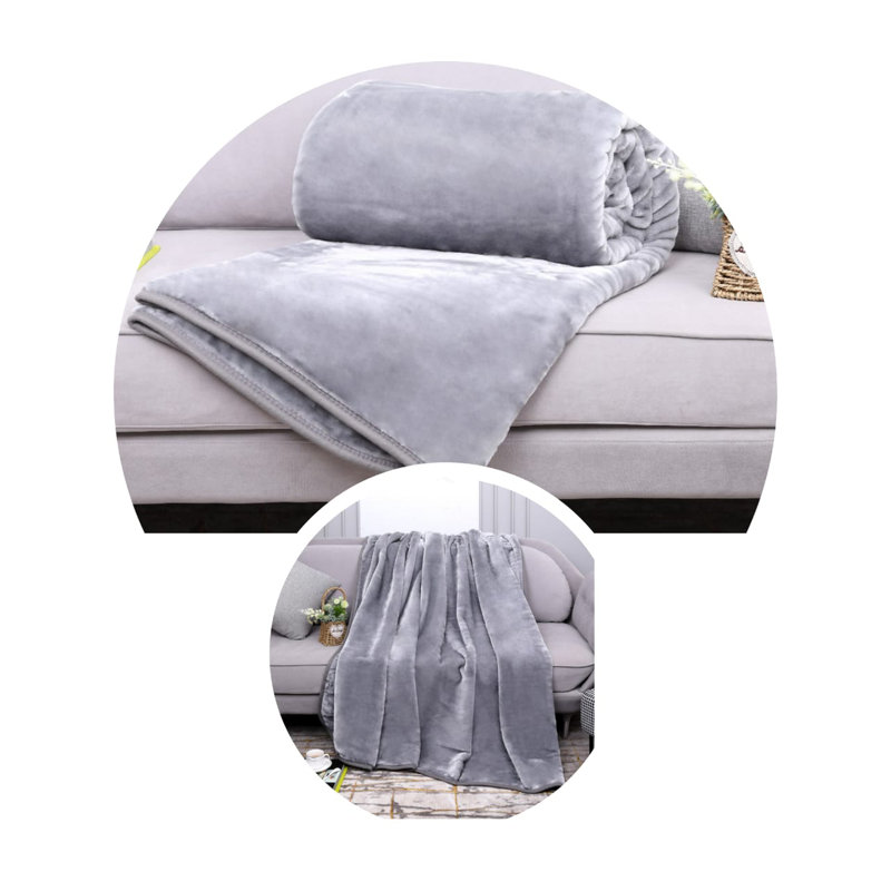 Tascherau Throw, Silver, W150 x L200cm