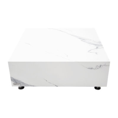 BIANCO Coffee Table made of Marble Porcelain 101.6 x 101.6 x 35.6 cm