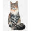 Toile chat norvégien | Feline Home Decor Art