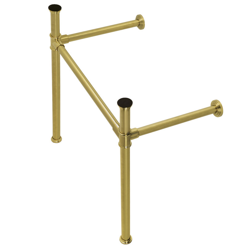 Kingston Brass Fauceture Stainless Steel Console Sink Legs, Brushed Brass