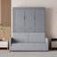 Lit escamotable double pleine grandeur avec coussin-765105184-765105185
