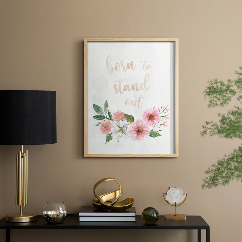 Born To Stand Out Framed Print - Solid Wood