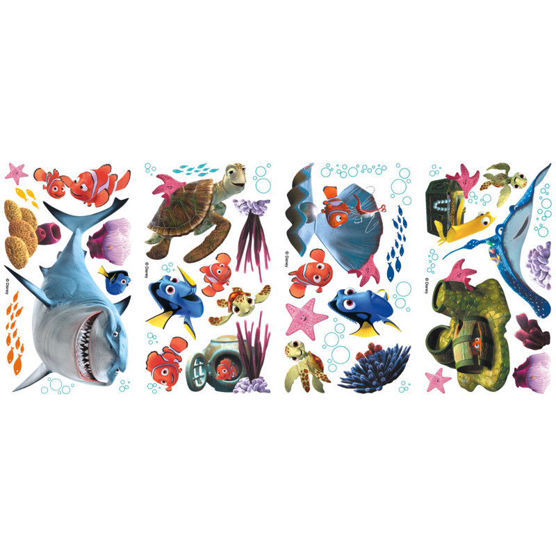 Décalcomanie murale à nemos et colles