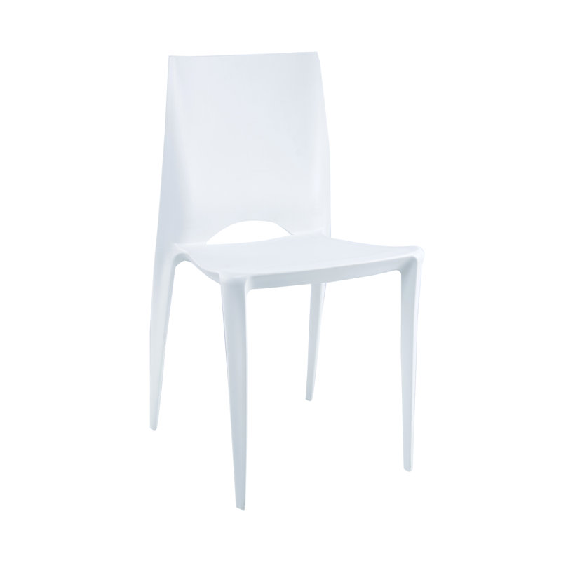 Benja 18.9'' H Stacking Side Chair, White, 2