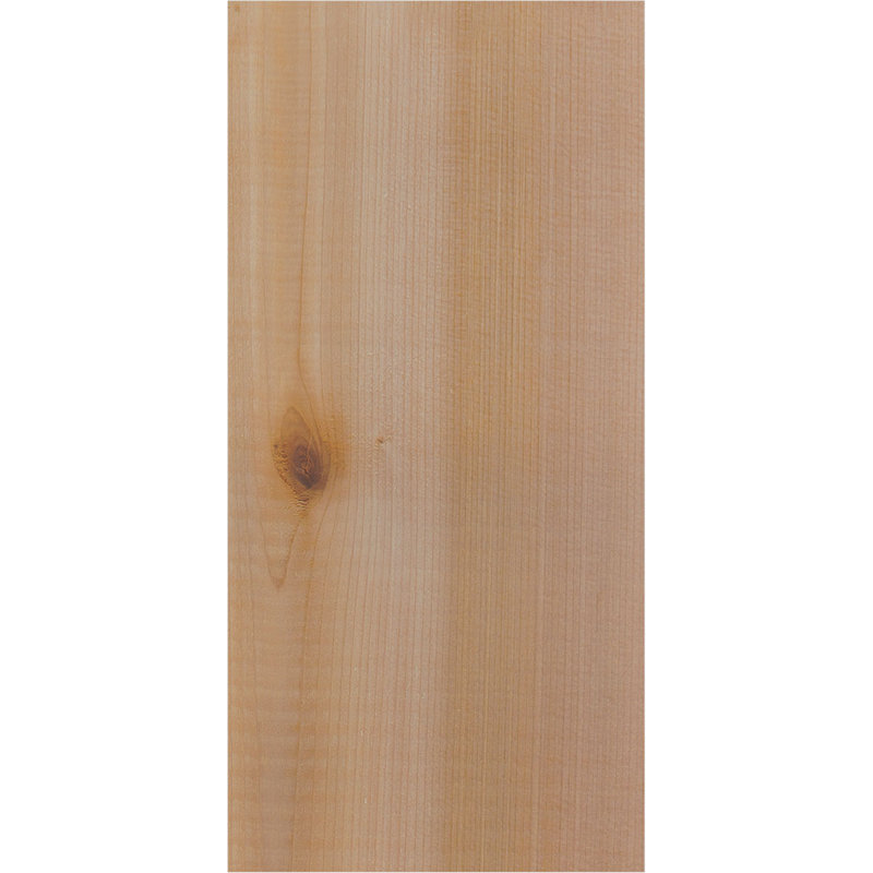 Queue de chevron lisse Carmel, Cèdre rouge de l'Ouest, 12"H x 5 1/2"W x 36"L