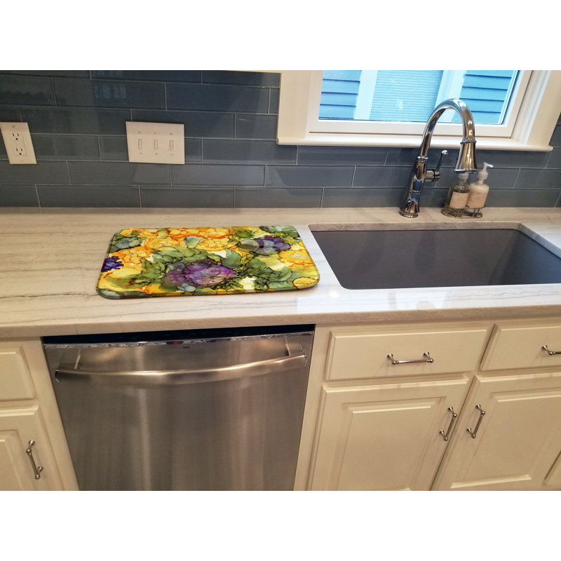 Tapis de séchage pour fleurs abstraites