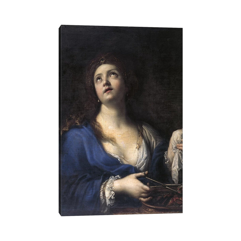 Porcia by Elisabetta Sirani - Wrapped Canvas Painting, 30.48cm H x 20.32cm W x 1.91cm D