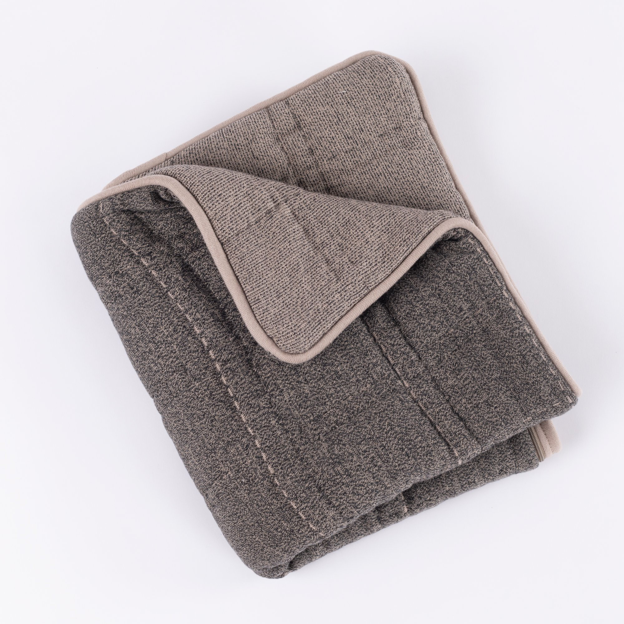 Gana Modern & Contemporary Cotton Quilt - King, King, Granite