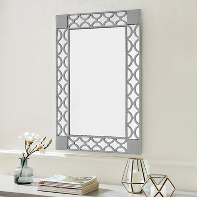 Doolittle Wood Flat Wall Mirror