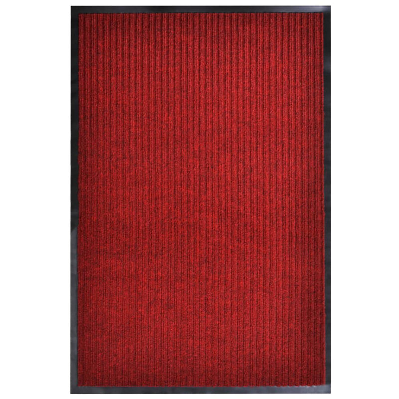 Non-Slip Indoor/Outdoor Use Doormat, Red, Rectangular 117 x 220 cm