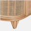 Armoire de rangement bohémienne en rotin naturel