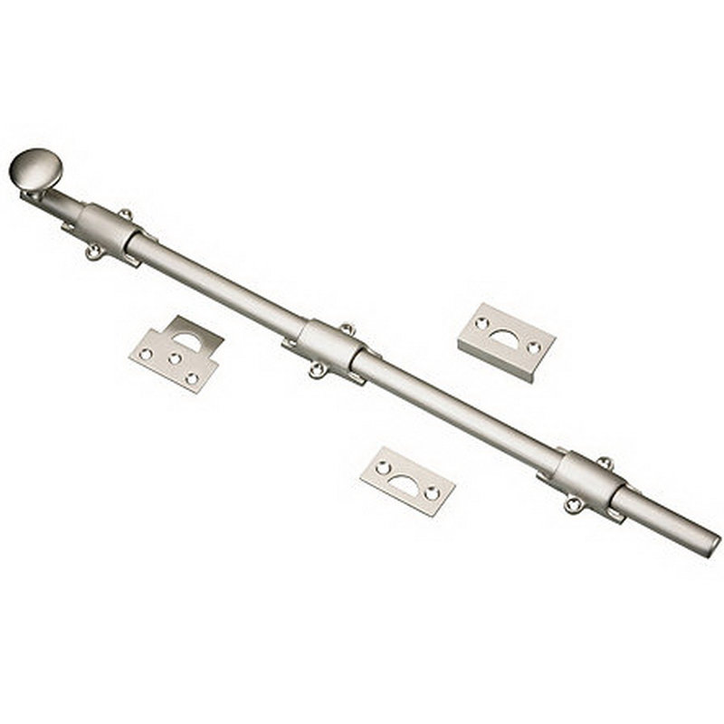 Surface Bolt, Brushed Nickel
