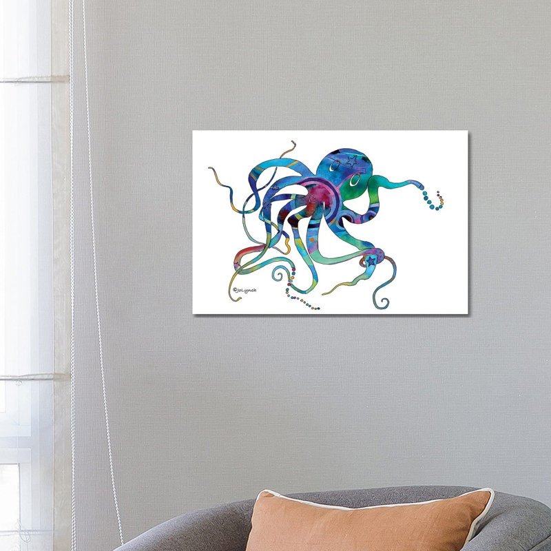 Octopus Multi I by Jo Lynch - Wrapped Canvas Gallery-Wrapped Canvas Giclée