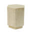 Table d'appoint hexagonale, L 16,47 po x l 14,5 po, H 18,5 po, aucun assemblage requis