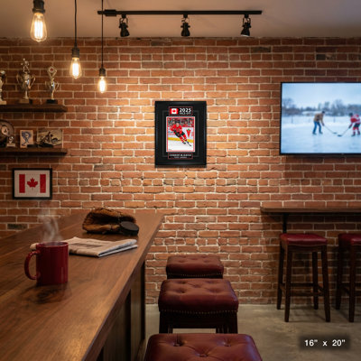 Connor McDavid Team Canada 2025 Four Nations - Framed Print Hockey Wall Art, 8x10 Team Canada Fan Decor
