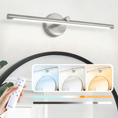 Peinture à DEL 24 po à intensité variable pour chambre à coucher, télécommande 3000K-6000K, surpasse les luminaires de base dans l'ambiance et la clarté (télécommande incluse)