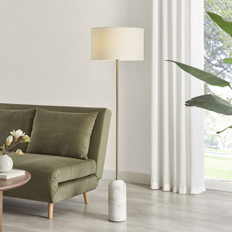 Kessel 148cm Column Floor Lamp, White