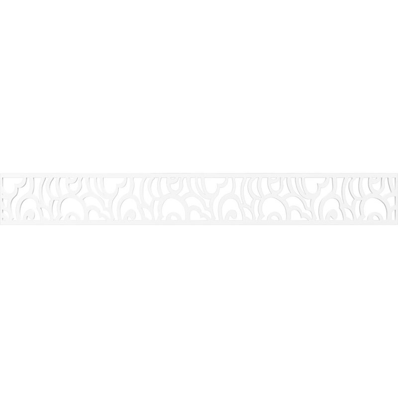 Moulure de panneau Springfield, H 6 po x l 46,5 po x P 0,375 po, PVC de qualité architecturale